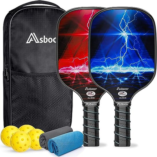 Asbocer Pickleball paddles set